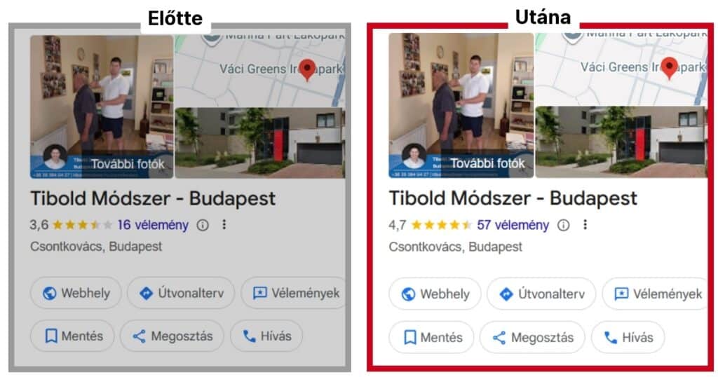Tibold Módszer — 74 új értékelés 2 hónap alatt | Esettanulmány